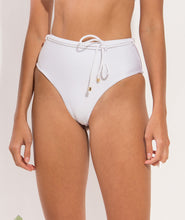 Charger l'image dans la galerie, Image 11: Rio De Sol Bas Bottom Shimmer-White Belted-High-Waist