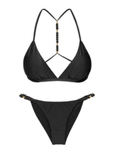 Charger l'image dans la galerie, Product Front: Rio De Sol Ensemble Set Shimmer-Black Tri-Fixo-Noa Cheeky-Noa