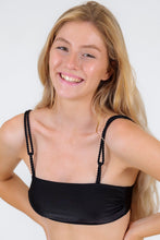 Charger l'image dans la galerie, Gallery: Rio De Sol Haut Top Shimmer-Black Bandeau-Reto
