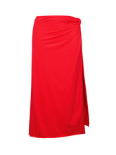 Charger l'image dans la galerie, Product Front: Rio De Sol Jupe De Page Rouge Long-Skirt-Knot
