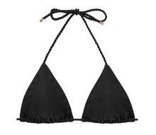 Charger l'image dans la galerie, Product Front: Rio De Sol Haut Top Shimmer-Black Tri-Rope
