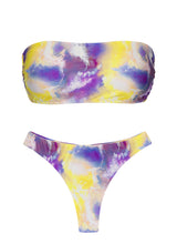 Charger l'image dans la galerie, Product Front: Rio De Sol Ensemble Set Tiedye-Purple Bandeau-Reto Fio
