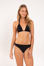 Charger l'image dans la galerie, Model Front: Rio De Sol Bas Bottom Shimmer-Black Essential-Comfy
