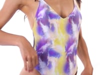 Charger et lire la vidéo dans la visionneuse de la Galerie, Video: Rio De Sol Une Pièce Tiedye-Purple Hype
