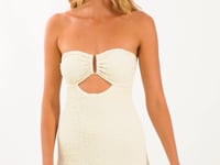 Charger et lire la vidéo dans la visionneuse de la Galerie, Video: Rio De Sol Mini Dress Brisa-Offwhite Sara Dress
