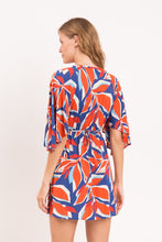 Charger l&#39;image dans la galerie, Model Back: Rio De Sol Mini Dress Leaves Mini Dress
