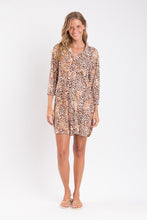 Charger l&#39;image dans la galerie, Model Front: Rio De Sol Vêtement De Plage Leopard Chemise
