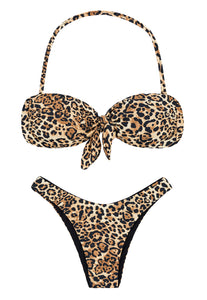 Product Front: Rio De Sol Ensemble Leopardo Bandeau
