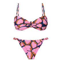 Charger l&#39;image dans la galerie, Product Front: Rio De Sol Ensemble Set Amore-Pink Bandeau-Crispy Cheeky-Crispy
