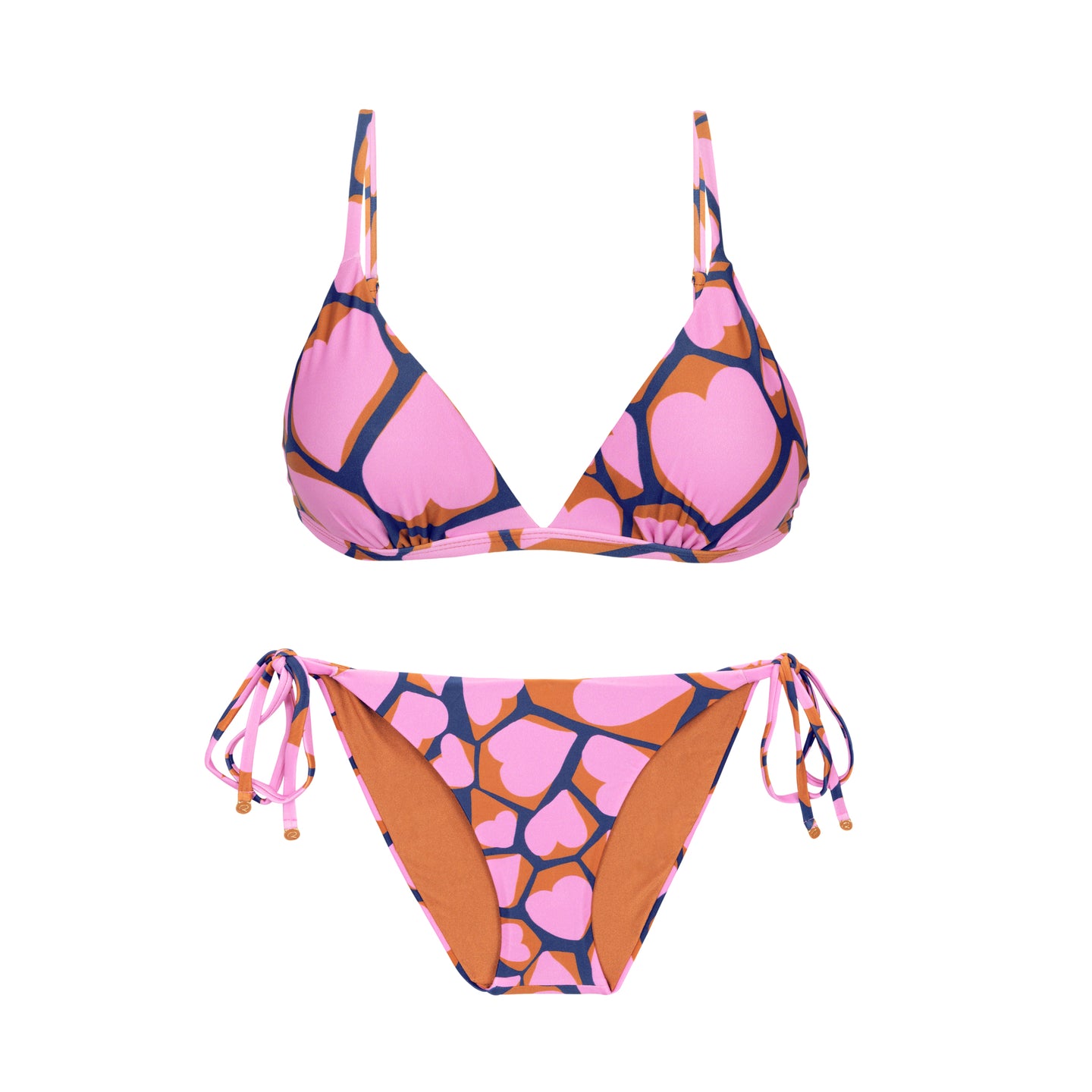 Product Front: Rio De Sol Ensemble Set Amore-Pink Tri-Fixo Ibiza-Comfy