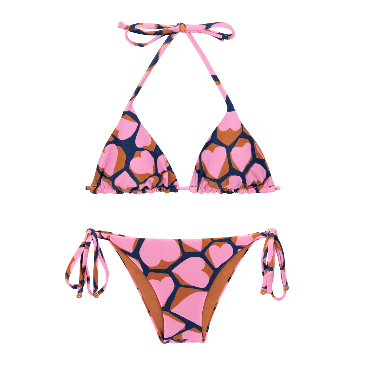 Product Front: Rio De Sol Ensemble Set Amore-Pink Tri-Inv Lacinho