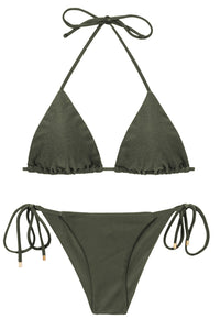 Product Front: Rio De Sol Ensemble Set Croco Tri-Inv Cheeky-Tie