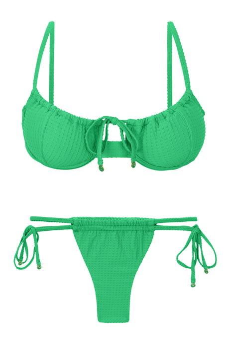 Product Front: Rio De Sol Ensemble Set Dots-Tambourine Balconet-Tie Pipa