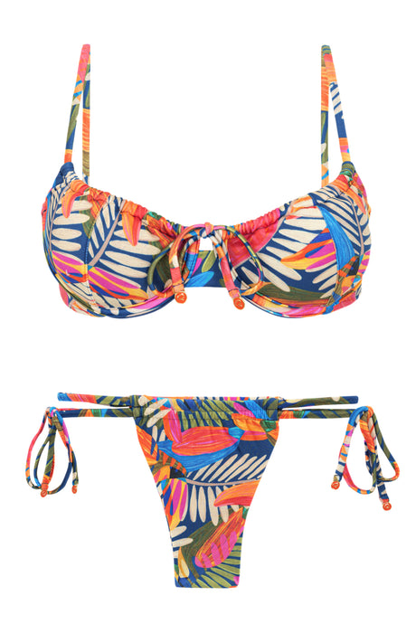 Product Front: Rio De Sol Ensemble Set Jungle Balconet-Tie Pipa