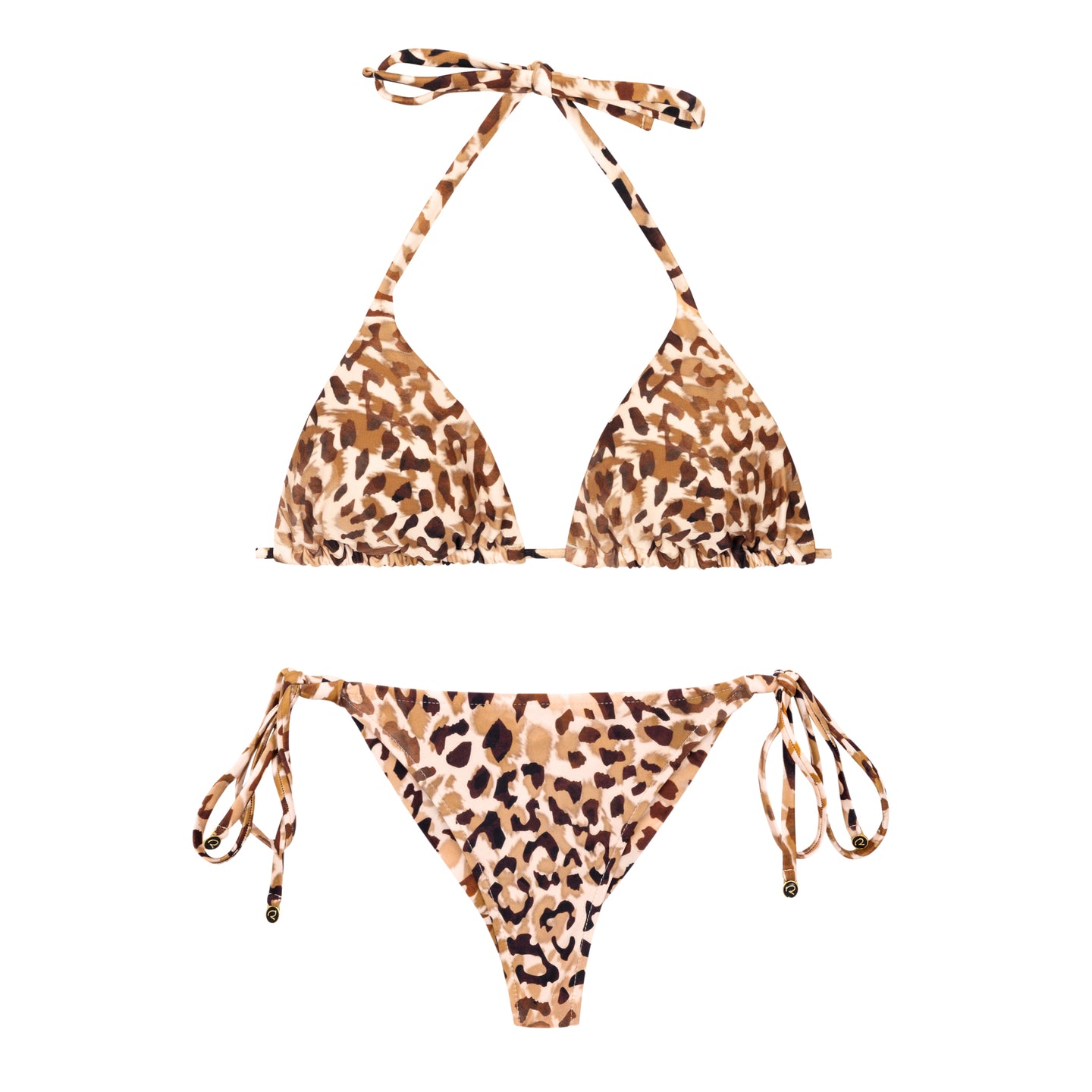 Product Front: Rio De Sol Ensemble Set Leopard Tri-Inv Cheeky-Tie