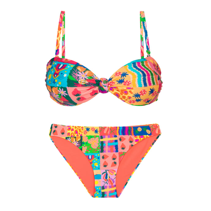 Product Front: Rio De Sol Ensemble Set Love-Trip Bandeau-Joy Essential-Comfy