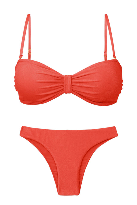 Product Front: Rio De Sol Ensemble Set Malibu-Chili Bandeau-Duo Essential