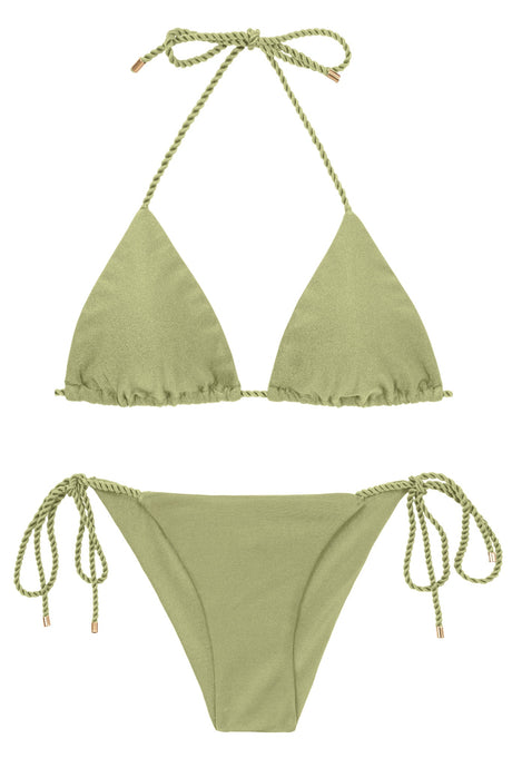 Product Front: Rio De Sol Ensemble Set Oliva Tri-Inv Cheeky-Tie