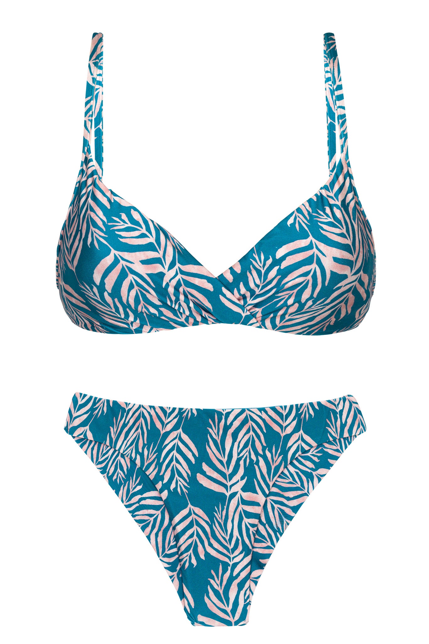 Product Front: Rio De Sol Ensemble Set Palms-Blue Balconet-Inv Nice