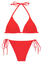 Charger l&#39;image dans la galerie, Product Front: Rio De Sol Ensemble Set Rouge Tri-Inv Lacinho
