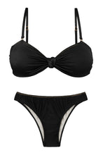 Charger l&#39;image dans la galerie, Product Front: Rio De Sol Ensemble Set Shimmer-Black Bandeau-Joy Essential
