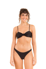 Charger l&#39;image dans la galerie, Model Front: Rio De Sol Ensemble Set Shimmer-Black Bandeau-Joy Essential
