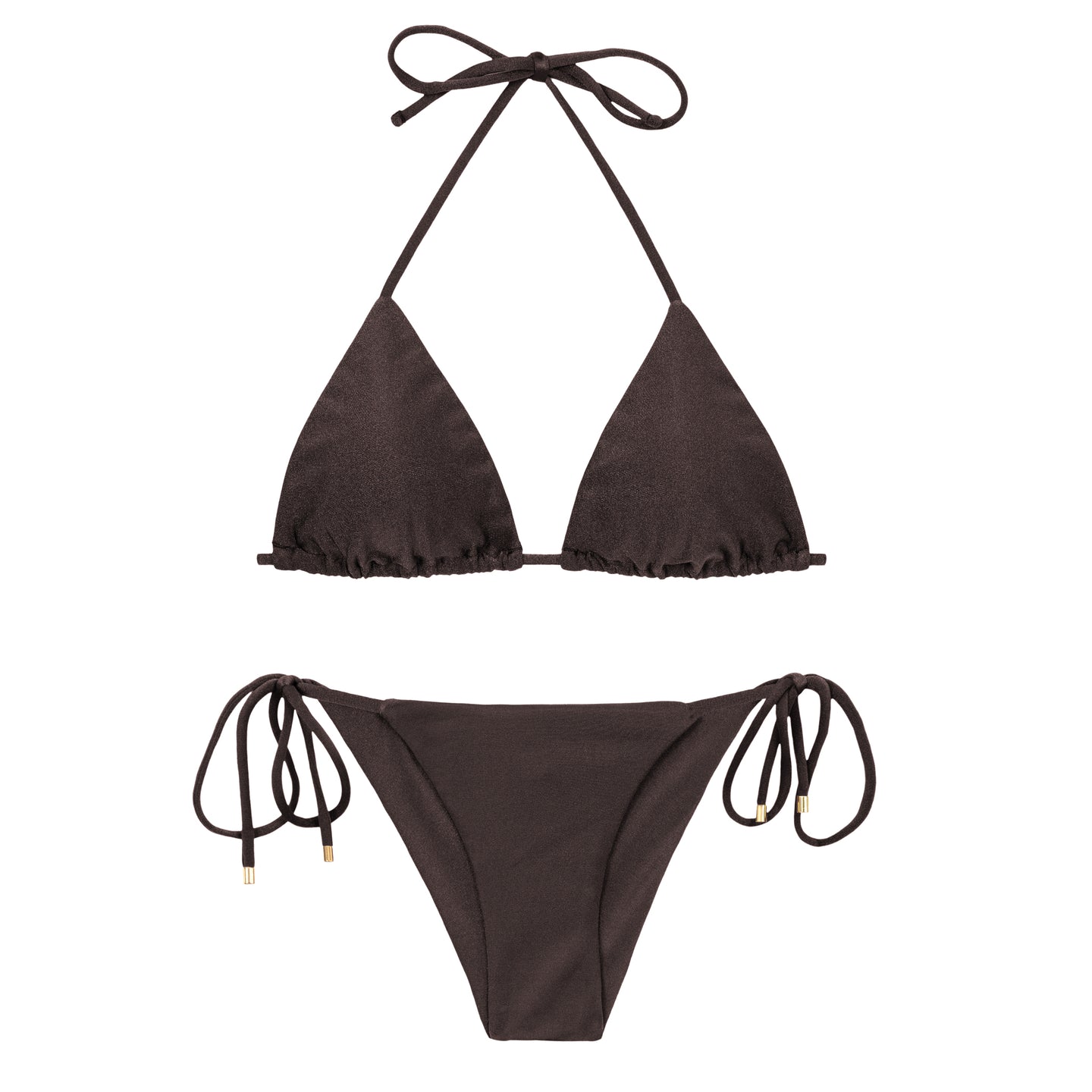 Product Front: Rio De Sol Ensemble Set Shimmer-Coffee Tri-Inv Cheeky-Tie