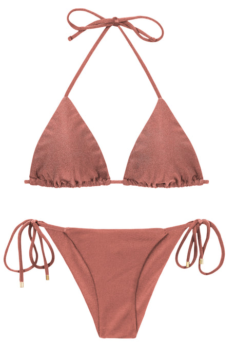 Product Front: Rio De Sol Ensemble Set Shimmer-Copper Tri-Inv Cheeky-Tie