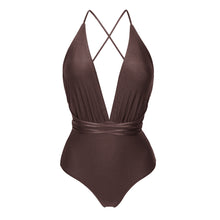 Charger l&#39;image dans la galerie, Product Front: Rio De Sol Une Pièce Shimmer-Coffee New Vegas
