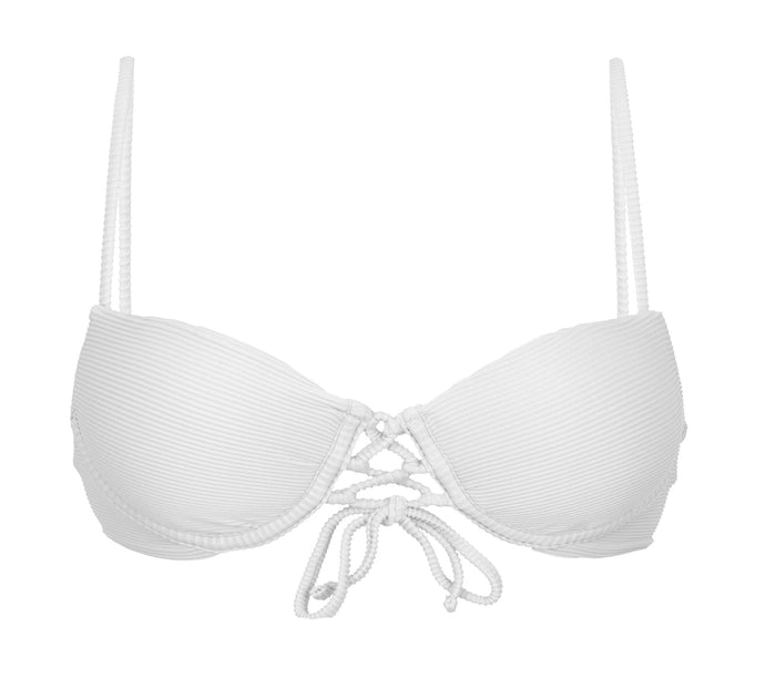 Product Front: Rio De Sol Haut Top Cotele-Branco Balconet-Pushup