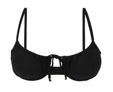 Charger l&#39;image dans la galerie, Product Front: Rio De Sol Haut Top Dots-Black Balconet-Tie
