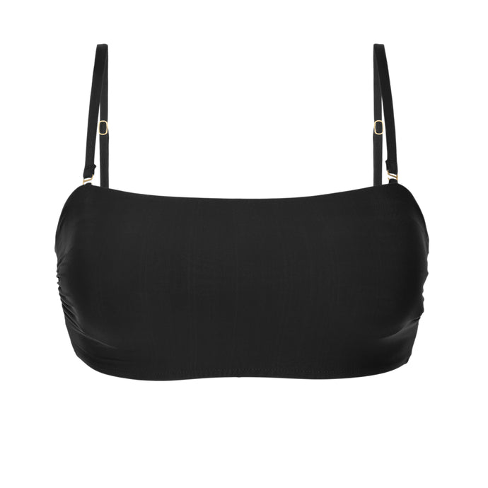 Product Front: Rio De Sol Haut Top Nero Bandeau-Reto
