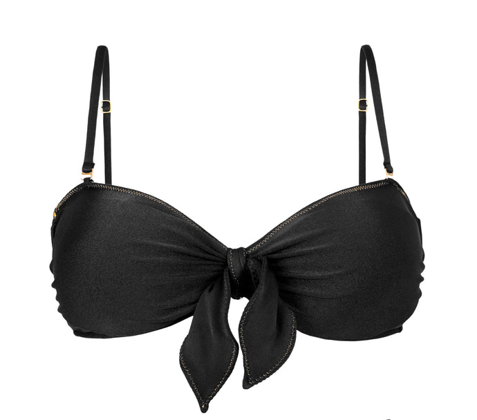 Product Front: Rio De Sol Haut Top Shimmer-Black Bandeau-No