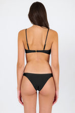 Charger l&#39;image dans la galerie, Model Back: Rio De Sol Haut Top Shimmer-Black Bandeau-No
