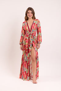 Sea-Bloom Long Dress Verona